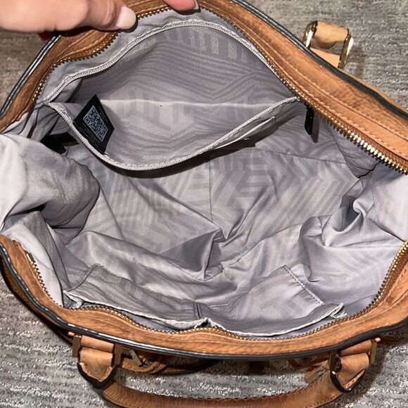 Rebecca Minkoff FS Tan Regan Satchel Tote in Almond - Picture 13 of 16